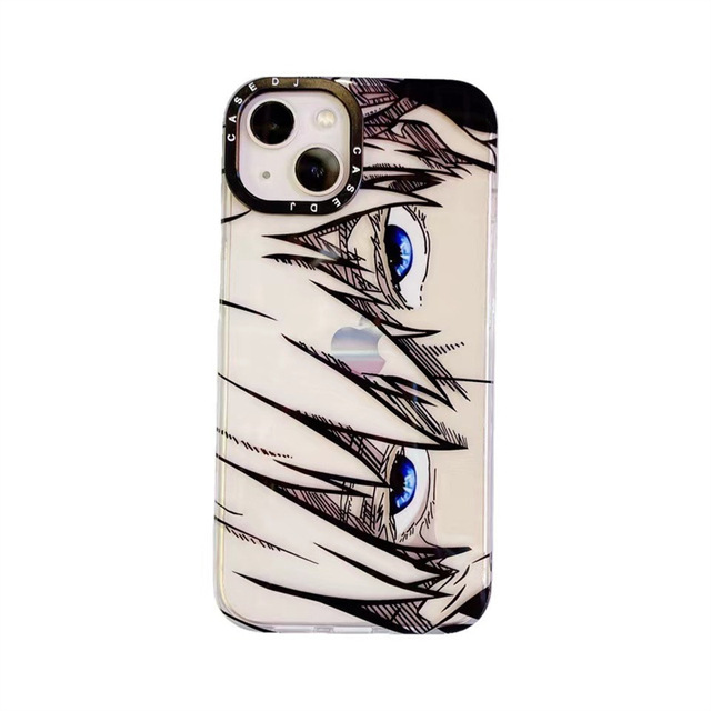 Hot Sell Wholesale Cute Anime Cartoon Fashion Translucent IMD Glassy Cover Phone Cases for IPhone 14 Pro Max Sotf Imd Back Cover