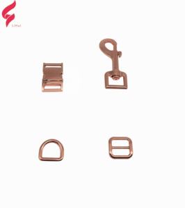 Collar para Perro Lihui Personalizado con Nombre Grabado, Hebilla de Liberación Rápida de Metal Color Oro Rosa, Libre de Níquel, Accesorios para Collares de Mascotas - Product Image 4