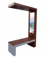 Banc de parc extérieur bancs de jardin chaises de jardin publiques banc extérieur intelligent