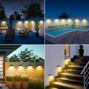 REJOHN 138led pequeña Luz de pared Solar superbrillante seguridad al aire libre Led Sensor de movimiento Luz de calle de jardín