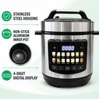 Cuisinière électrique multifonction à pression 800W 1000W avec écran numérique et cuve intérieure antiadhésive pour la vente en gros