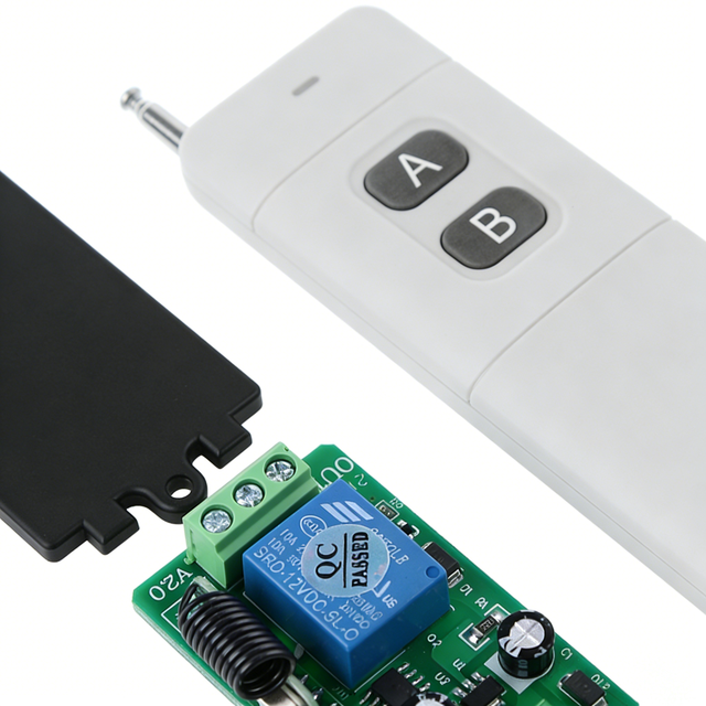 Long Range DC 12V 2CH RF Wireless Remote Control Switch System 315 Mhz 2-Key Transmitter Receiver