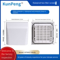 Kipas Pendingin Ventilasi Filter Louver Penutup Jaring Pelindung Kotak Hujan Layar Filter 0.191kg Cina