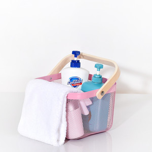 Morezhome lưu trữ nhà bếp giỏ gỗ vuông treo dây kim loại lưới cho Giỏ Dã Ngoại - Product Image 3