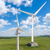 Éolienne horizontale de 5 kW, 220 V, 500 W, à faible vitesse de démarrage, pour maison et ferme, avec vitesse du vent de 10 m/s