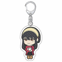 Anime casus X aile Kawaii Cosplay anahtarlık alacakaranlık Yor Forger Anya Forger anahtarlık karikatür baskı akrilik anahtarlık halkası