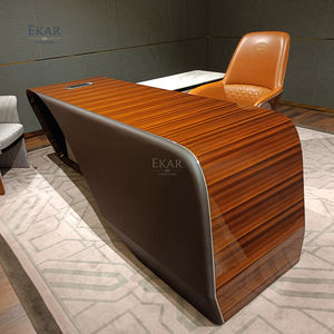 Juego de mesa multicapa para oficina en casa, diseño moderno en forma de L, Oficina Ejecutiva de madera, escritorio de altura ajustable - Product Image 2