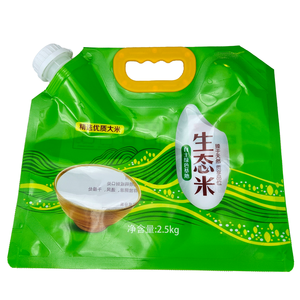 Nuevo 2025 personalizado duradero pico superior bolsa de pico bolsa de plástico bolsa de embalaje de pie con asa - Product Image 1