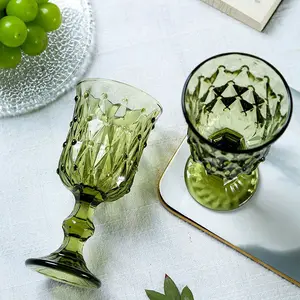 Vintage Cocktail Bicchieri di Vetro di Cristallo Bicchieri di Acqua Calici Gotici di Vino di Vetro per Calici da Matrimonio