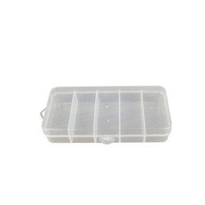 Transparent Plastic Storage Box 5 Compartments Rectangle For Fishing Tackle Electronic Components Tools Organizer - Product Image 5
