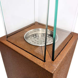 Capri 70 Rust Outdoor Garden Chimenea de bioetanol Chimeneas eléctricas con encanto rústico - Product Image 4