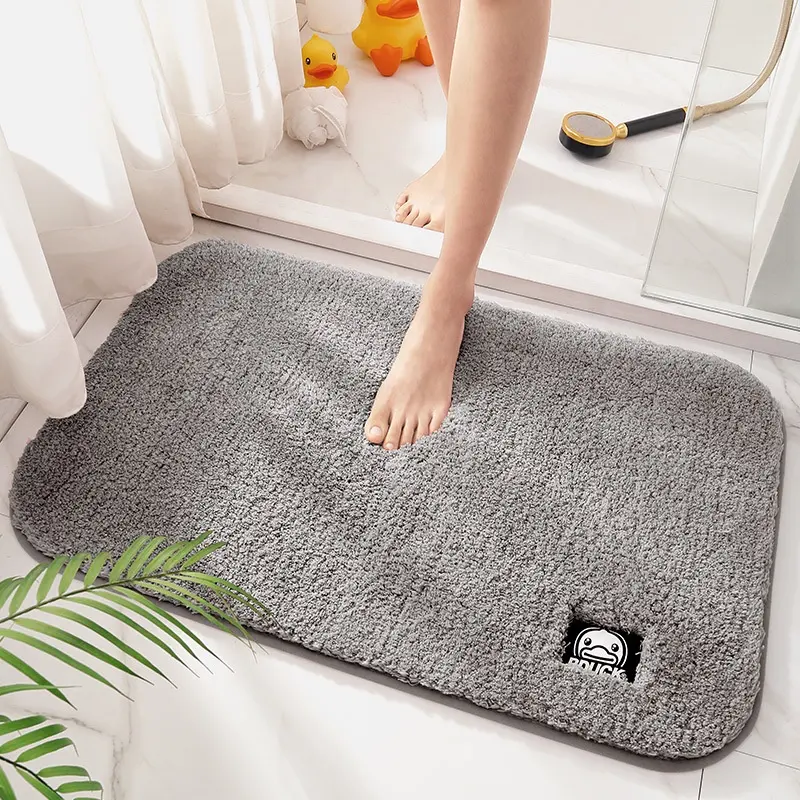 New plain color bathroom non-slip floor mat household simple door mat bedroom bathroom door absorbent door mat