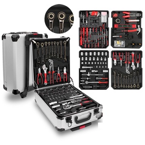 Juego <span class=keywords><strong>de</strong></span> llaves <span class=keywords><strong>de</strong></span> carraca <span class=keywords><strong>de</strong></span> acero al carbono Premium <span class=keywords><strong>de</strong></span> 187 piezas, herramienta <span class=keywords><strong>de</strong></span> mano para maleta, incluye enchufe combinado para reparación, personalización OEM - Product Image 3