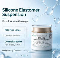 QIFU Dimethicone/Vinyl Dimethicone Crosspolymer (dan) C12-14 Pareth-12  Suspensi Elastomer Silikon untuk Kosmetik Tidak Berminyak