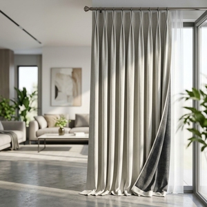 Tende Oscuranti DaiRui Personalizzate 100% Nere a Tripla Tessitura, Doppia Faccia, in Finto Lino, Resistenti, <span class=keywords><strong>per</strong></span> Progetti OEM - Product Image 1