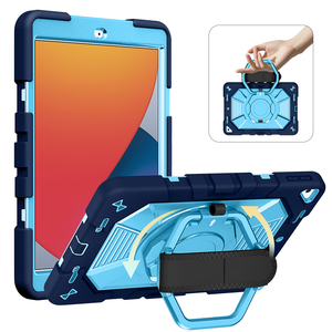 Étui pour tablette iPad 7e, 8e et 9e génération 10,2 pouces, protection contre les chutes, coque robuste avec béquille 360° et bandoulière - Product Image 4
