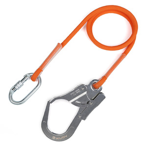 Corde de sécurité Xinda 1,6 m, corde statique avec grand crochet pour opérations en altitude - Product Image 5