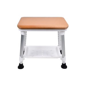 Wei Xuankang Shower <b>Stool</b> Aluminum Alloy <b>Adjustable</b> <b>Height</b> Non Slip Seat For Bathroom Elderly Pregnant Adults - Product Image 1