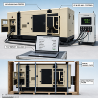 Groupe électrogène diesel silencieux Weichai Yuchai 300 kVA 240 kW insonorisé triphasé pour hôtel de petite taille 50 Hz 60 Hz