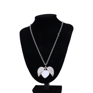 Nouveau 2026, Médaille souvenir personnalisable en alliage pour sublimation, motif Cœur Ailes, plaqué argent, pour mariage, fiançailles, anniversaire, fête - Product Image 5