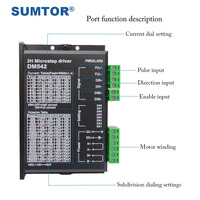 DM542 Penggerak Motor Stepper 2 Fasa untuk Motor Stepper Nema 23 DM556 DM860H untuk Motor Stepper 57 86 SUMTOR