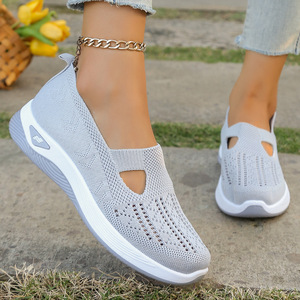 Hot Sale 2026 Summer Women Slip On Sneakers <b>Soft</b> Breathable Lightweight Factory Direct Daily Commute Casual Footwear - Product Image 4