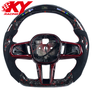 Volante deportivo personalizado de fibra de carbono y cuero con LED RPM para BMW G20 G22 G30 G80 G82 G87 G11 G12 G05 M3 M4 M5 X3 X5 X7 X5M - Product Image 1