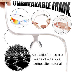 Lentes de Protección UV Fotocromáticas Polarizadas para Deportes al Aire Libre, Colores Azul, Rosa, Rojo, Negro y Dorado, Material del Marco de PC - Product Image 4