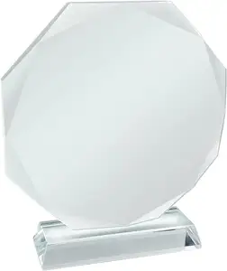 Trophée vierge de sublimation acrylique personnalisé en gros trophée vierge avec/sans base