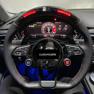 Volante Deportivo de Fibra de Carbono con Pantalla LED Mejorada para el <span class=keywords><strong>Interior</strong></span> del Automóvil <span class=keywords><strong>Audi</strong></span> <span class=keywords><strong>TT</strong></span> TTS TTRs R8 S3-S5 A4-A6 Q3-Q5 - Product Image 2