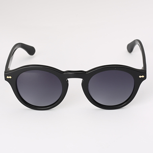 Gafas de sol retro redondas de acetato con montura completa para mujer, protección UV400, protección solar para adultos, en stock - Product Image 2