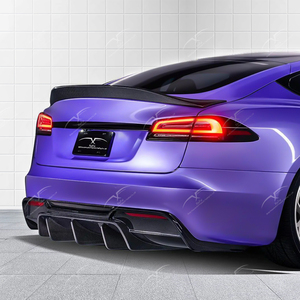 ชุดแต่งรถสปอยเลอร์ท้ายรถสปอยเลอร์ท้ายรถสำหรับ <span class=keywords><strong>Tesla</strong></span> รุ่น <span class=keywords><strong>S</strong></span> 2020-2024สไตล์คาร์บอนไฟเบอร์ขนเป็ดสปอยเลอร์ดัดแปลงรถด้านหลัง - Product Image 3