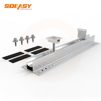Serre-câble solaire intermédiaire en aluminium Soeasy AL6005 T5 pour système de rail de montage de panneaux photovoltaïques OEM
