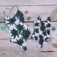 One Piece Short Sleeve Sublimation Swimwear for Young Kids