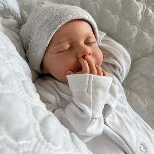 Poupées Reborn Bebe Boneca <span class=keywords><strong>Loulou</strong></span>, entièrement peintes, en silicone solide, faites à la main, poupée Reborn Bebe - Product Image 1