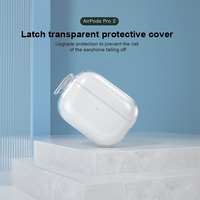 Avec la conception de la protection de verrouillage Transparent Antichoc Antidérapant Soft TPU Protective Charging Case For AirPods Pro 2