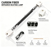 Lampe chauffante infrarouge en fibre de carbone personnalisée 110V/220V 500W, ampoules longue durée pour l'élevage de porcelets et le maintien au chaud des animaux