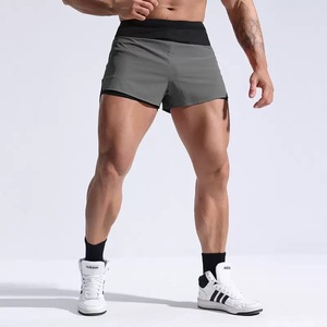 กางเกงวิ่งมาราธอ<span class=keywords><strong>น</strong></span>ผู้ชายแบบ 2 in 1 ระบายอากาศได้ดี มีหลายกระเ<span class=keywords><strong>ป</strong></span>๋า แห้งเร็ว สำหรับผู้ชาย - Product Image 1