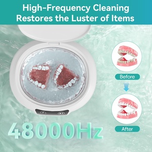New Souncrise 700ml 48KHz 18W Ultrasonic Stainless Steel Jewelry Cleaner Digital Timer for Dentures Glasses Household Essentials - Product Image 4