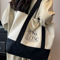 Sac fourre-tout en toile personnalisé avec logo, grande capacité, épais, réutilisable, poignée renforcée, sac de shopping en toile avec poignée robuste, DIY