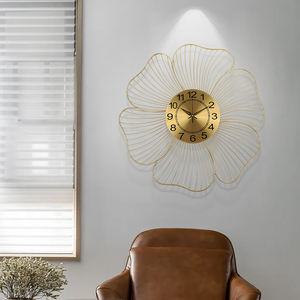 Reloj de Pared Analógico de Cuarzo Silencioso de Lujo para Decoración del Hogar Contemporáneo, Personalizado <span class=keywords><strong>en</strong></span> 3D, de Metal Grande de 50 cm, Precio de Fábrica - Product Image 3