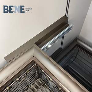 Organisateur de <span class=keywords><strong>tiroir</strong></span> en tissu, plateau de rangement pour armoire, panier coulissant dissimulé, accessoires de rangement pour armoire - Product Image 6