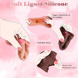 Mace in Silicone Super-simulazione da uomo con copertura per pene in morbido prodotto per sesso adulto per aumentare la crescita della manica cava del pene - Product Image 5