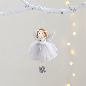 Ornamen Boneka Malaikat Gadis Natal Cantik, Hiasan Peri Berrok untuk Pohon Natal, Pesta Tahun Baru - Product Image 2