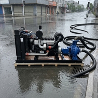 Pompe à eau centrifuge monophasée haute pression à moteur diesel pour irrigation agricole, double alimentation, personnalisable CE ISO
