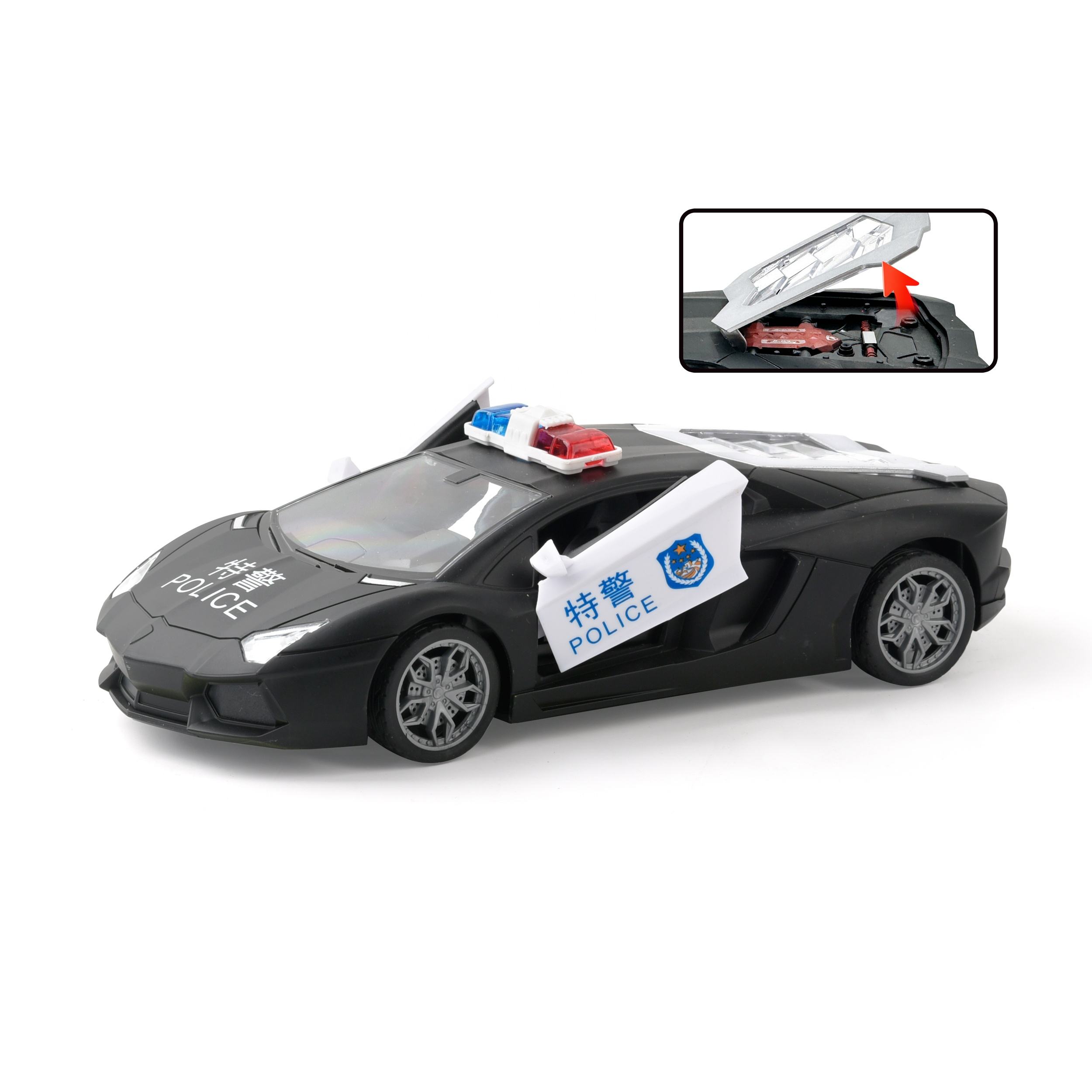 Lamborghini Auto Policia Control Remoto 22CM Hot Sale New 1:18