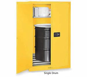 55 Gal/227L Fireproof Industrial Single <strong>Drum</strong> Storage Cabinet Metal Material For School &amp; Laboratory Use - Product Image 4