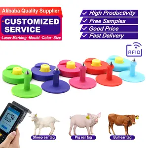 TX-ES009 Animal Ear Tag Recognition Livestock RFID Ear Tag for Sheep Eid/RFID Ear Tags