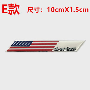 Emblème de voiture personnalisé avec drapeau américain, autocollant en métal aluminium pour la modification de voitures et de motos, décoration extérieure, badge - Product Image 5