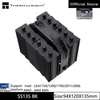 Enfriador de Aire para CPU Thermalright Silver Soul 135 (135 mm de Altura, 6 Tubos de Calor, Doble Torre, Totalmente Plateado, Soldado por Reflujo) Ventilador Alibaba